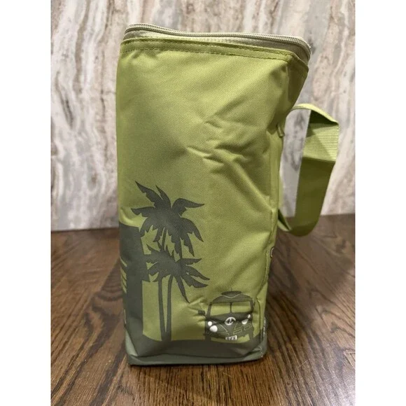 Trader Joe's Insulated Bag Olive Green Large Reusable Tote NEW 8 gal Ships Quick - Picture 6 of 9